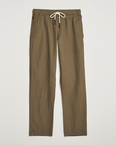 Herr | Byxa | OAS | Linen Long Pants Army