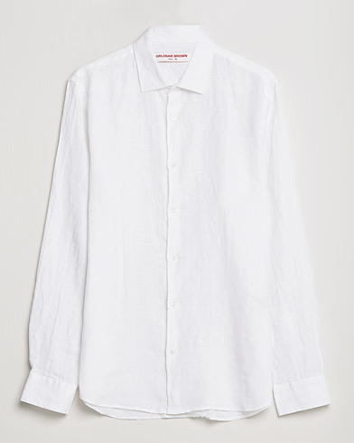 Herr | Casual | Orlebar Brown | Giles Linen CLS Shirt White