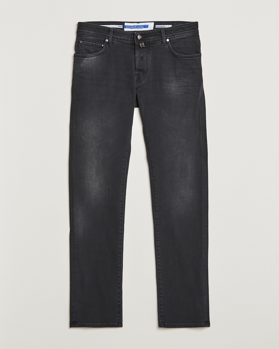 Herr | Svarta jeans | Jacob Cohën | Nick 622 Slim Fit Stretch Jeans Black Dark Stone