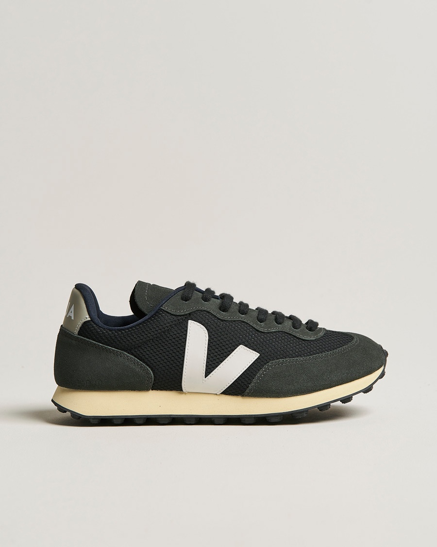 Herr | Running sneakers | Veja | Rio Branco Running Sneaker Black/White Oxford White