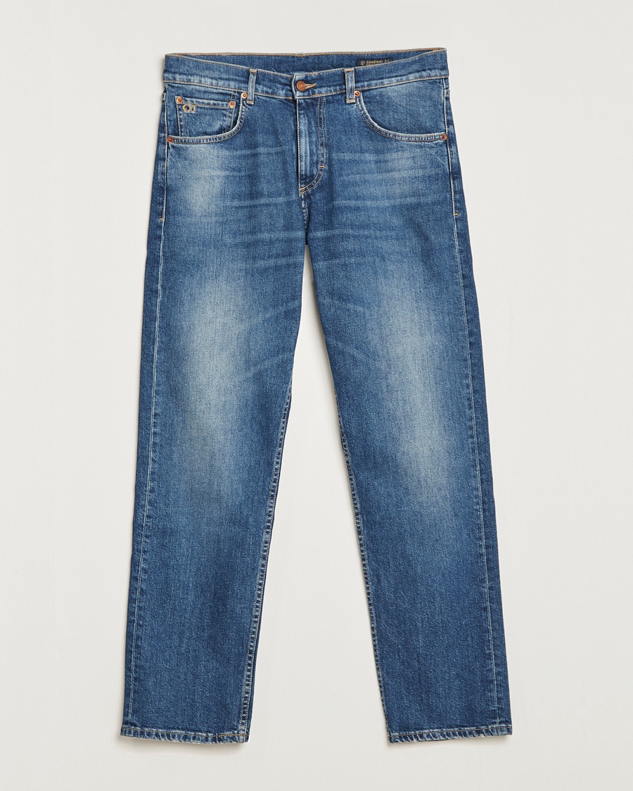 Herr | | Oscar Jacobson | Johan Straight Fit Cotton Stretch Jeans Vintage Wash