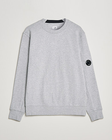 Herr |  | C.P. Company | Diagonal Raised Fleece Lens Sweatshirt Grey Mel
