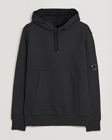 Herr | Tröjor | C.P. Company | Diagonal Raised Fleece Hooded Lens Sweatshirt Black