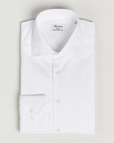 Herr | Mörk kostym | Stenströms | Slimline Cut Away Shirt White