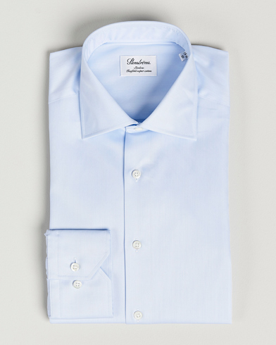Herr | Stenströms | Stenströms | Slimline Cut Away Shirt Light Blue