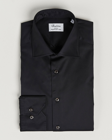 Herr | Businesskjortor | Stenströms | Slimline Cut Away Shirt Black