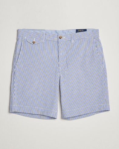 Herr | Chinosshorts | Polo Ralph Lauren | Bedford Seersucker Shorts Blue/White