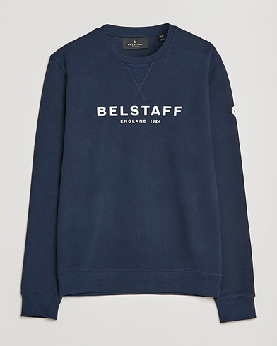 Sweatshirts |  Belstaff 1924 Crew Neck Logo Sweat Dark Ink
