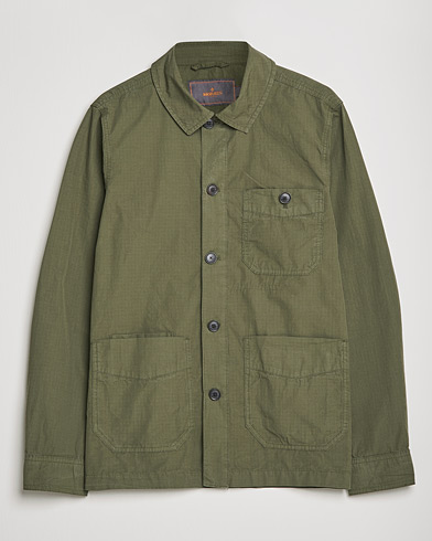 Herr | Overshirts | Morris | Morley Ripstop Shirt Jacket Olive