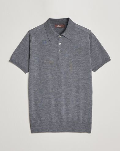 Herr | Morris Heritage | Morris Heritage | Short Sleeve Knitted Polo Shirt Grey