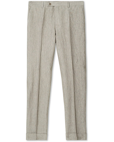 Herr | Kostym | Morris Heritage | Jack Linen Suit Trousers Khaki