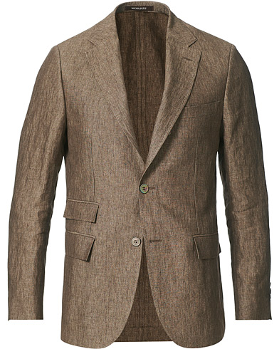 Herr | Linnekavajer | Morris Heritage | Keith Linen Suit Blazer Brown