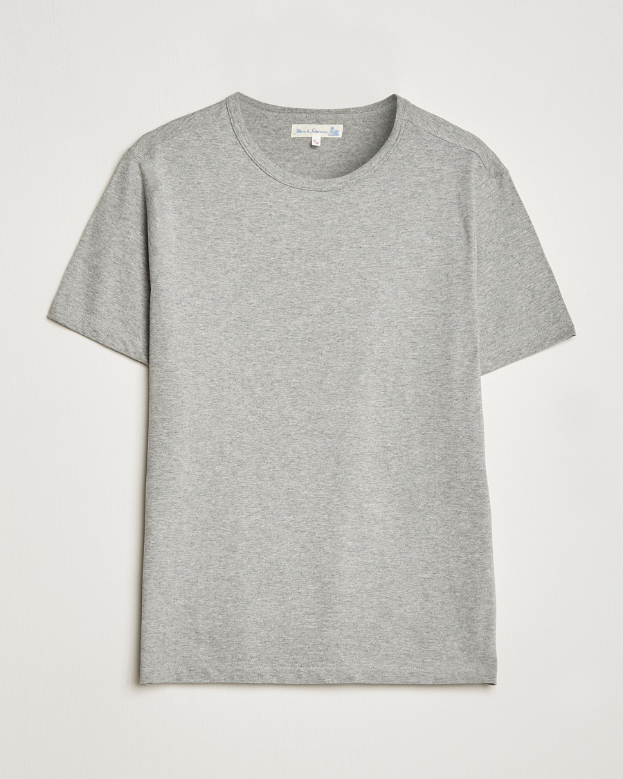 Herr | Avdelningar | Merz b. Schwanen | 1950s Classic Loopwheeled T-Shirt Grey Melange