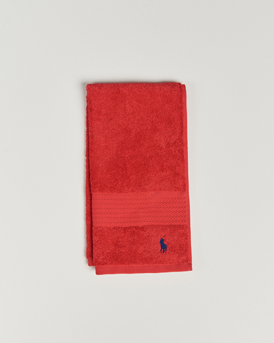 Herr | Handdukar | Ralph Lauren Home | Polo Player Guest Towel 40x75 Red Rose