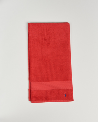 Herr | Textilier | Ralph Lauren Home | Polo Player Shower Towel 75x140 Red Rose