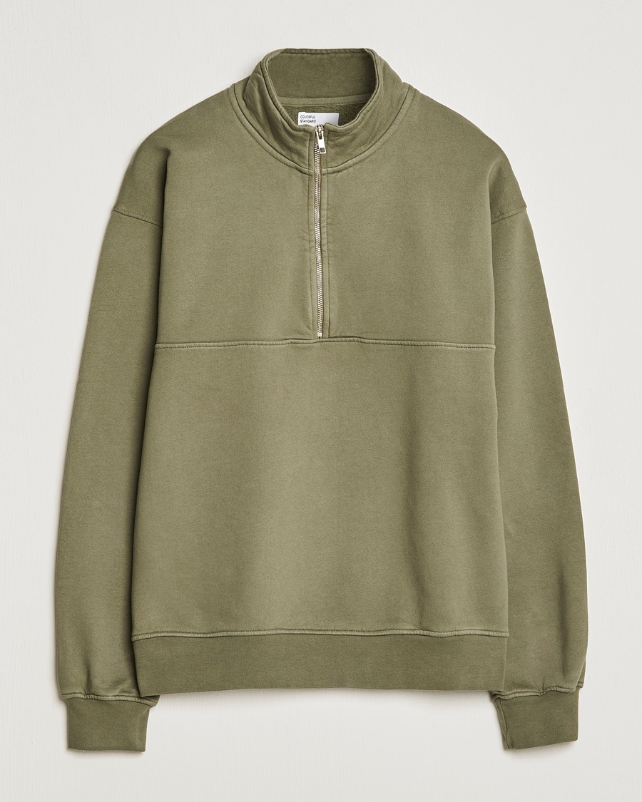 Herr | Half-zip | Colorful Standard | Classic Organic Half-Zip Dusty Olive