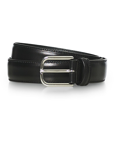 Herr | Släta bälten | Anderson's | Leather Suit Belt Black