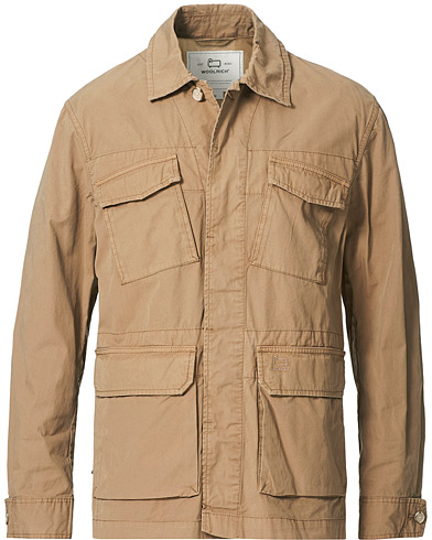Herr | Overshirts | Woolrich | Military Cotton Field Shirt Jacket Khaki