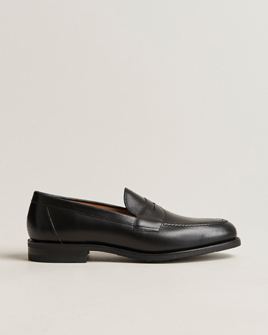 Festive |  Grant Shadow Sole Penny Loafer Black Calf
