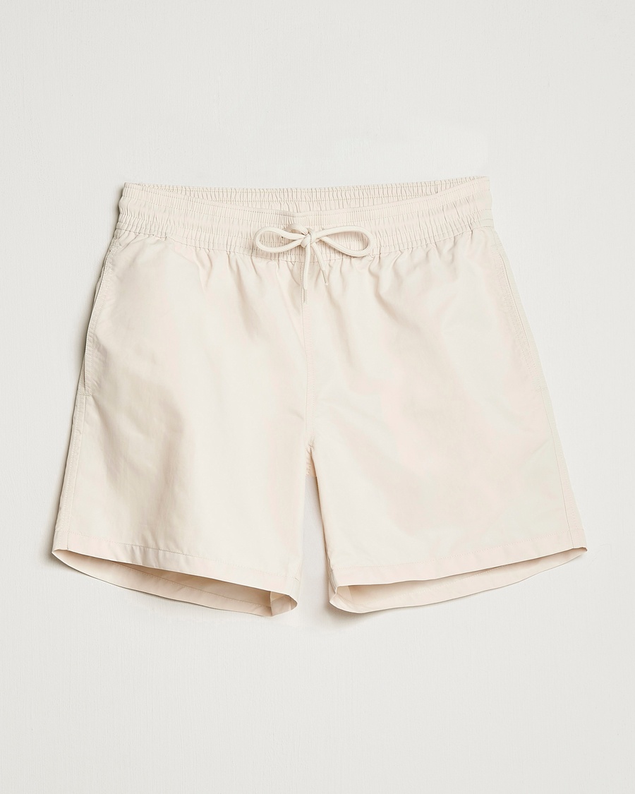 Herr | Badbyxor | Colorful Standard | Classic Organic Swim Shorts Ivory White