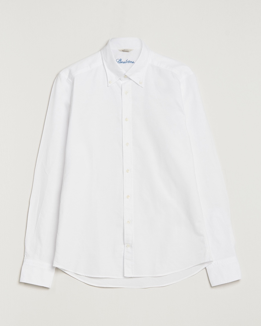 Stenströms Slimline Oxford Shirt White – Vit