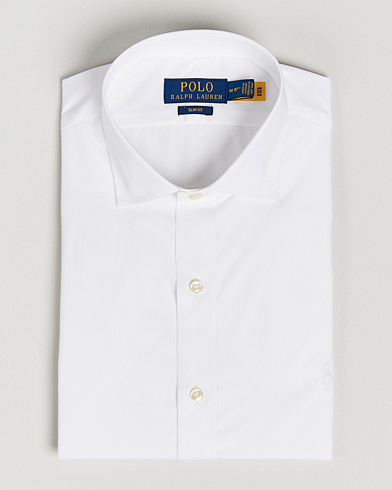 Herr | Formella | Polo Ralph Lauren | Slim Fit Poplin Cut Away Dress Shirt White