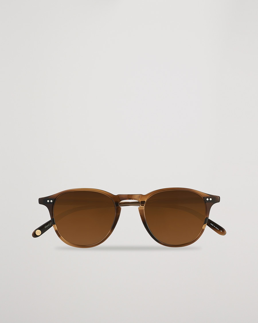 Herr | | Garrett Leight | Hampton 46 Sunglasses Khaki Tortoise/Pure Coffee
