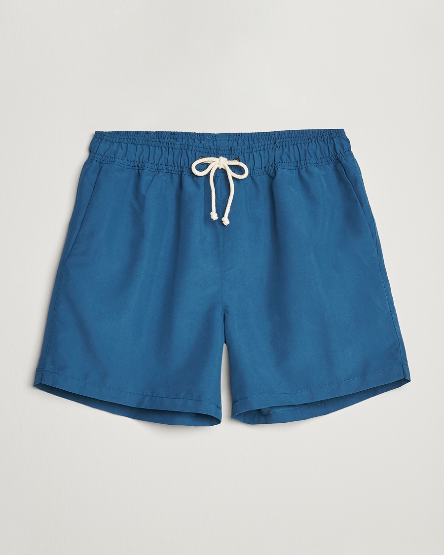 Herr | Badbyxor | Ripa Ripa | Plain Swimshorts Petrol Blue