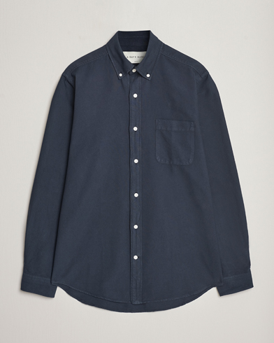 Herr | Avdelningar | A Day's March | Moorgate Dyed Oxford Shirt Navy