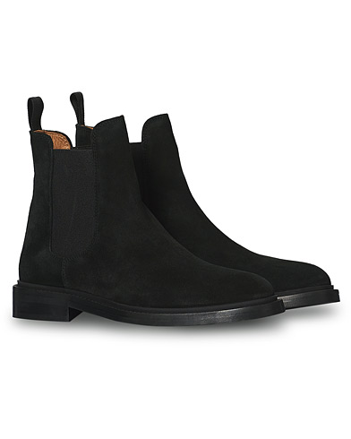 Herr | Skor | A Day's March | Suede Chelsea Boot Black