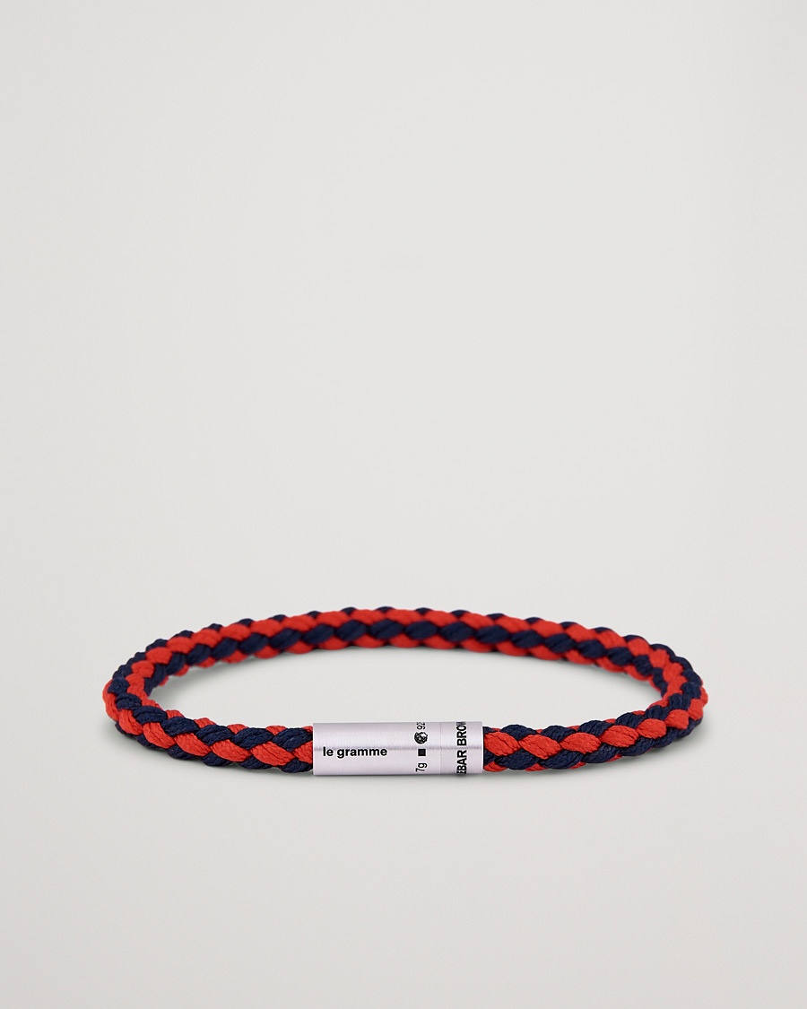 LE GRAMME X Orlebar Brown Nato Bracelet Navy/Red – Röd