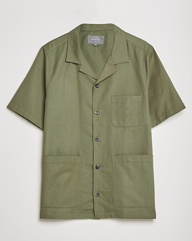 Herr | Kortärmade skjortor | Private White V.C. | 3 Pocket Cruiser Shirt Olive