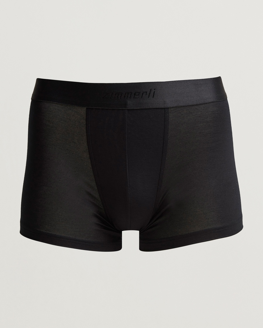 Zimmerli of Switzerland Micro Modal Boxer Briefs Black – Svart