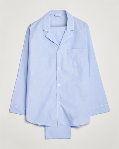 Herr | Kläder | Zimmerli of Switzerland | Mercerized Cotton Pyjamas Light Blue