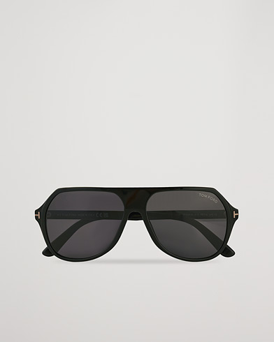 Herr | Pilotsolglasögon | Tom Ford | Hayes Sunglasses Shiny Black/Smoke