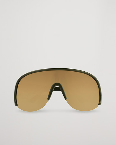 Herr | Pilotsolglasögon | Moncler Lunettes | Phantom Sunglasses Shiny Dark Green/Brown