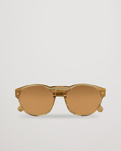 Herr | Solglasögon | Moncler Lunettes | ML0209 Polarized Sunglasses Shiny Beige/Brown