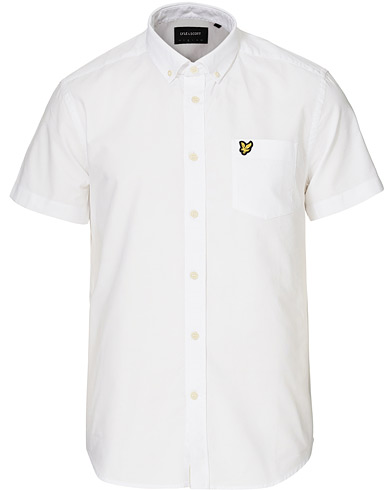 Herr | Kortärmade skjortor | Lyle & Scott | Slub Short Sleeve Cotton Shirt White