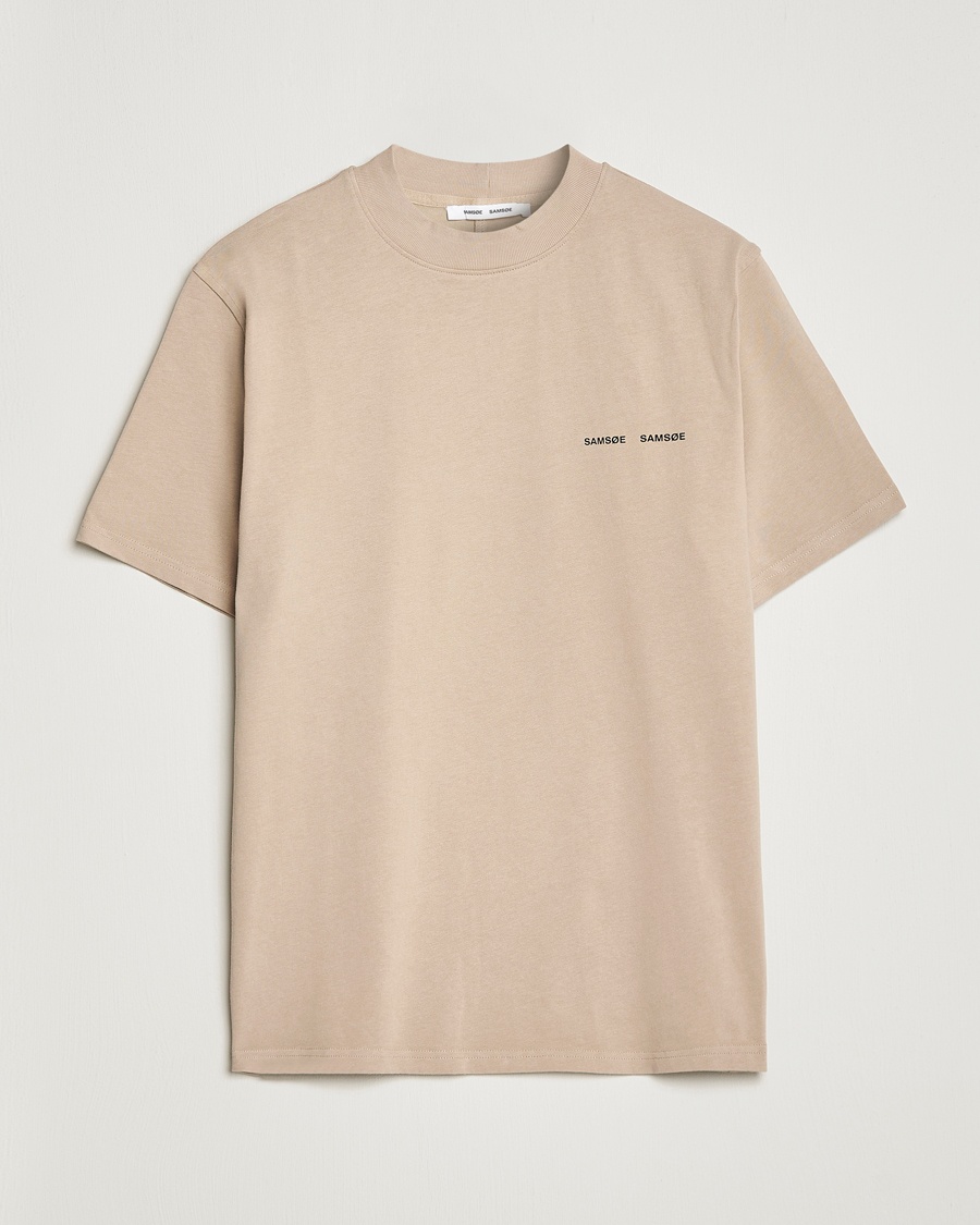 Samsøe Samsøe Norsbro Organic Cotton Tee Pure Cashmere – Beige