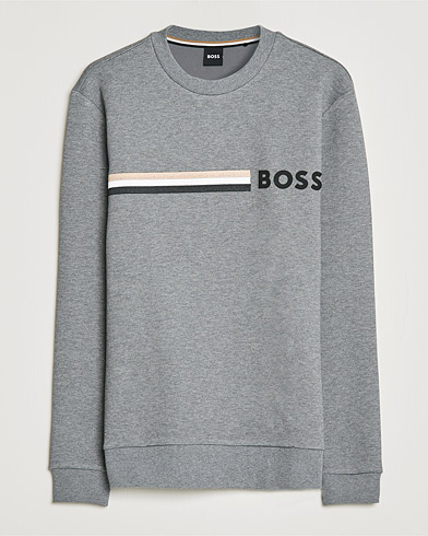 Herr |  | BOSS | Stadler Logo Crew Neck Sweatshirt Medium Grey