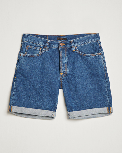 Herr | Nudie Jeans | Nudie Jeans | Josh Stretch Denim Shorts 90s Stone Denim