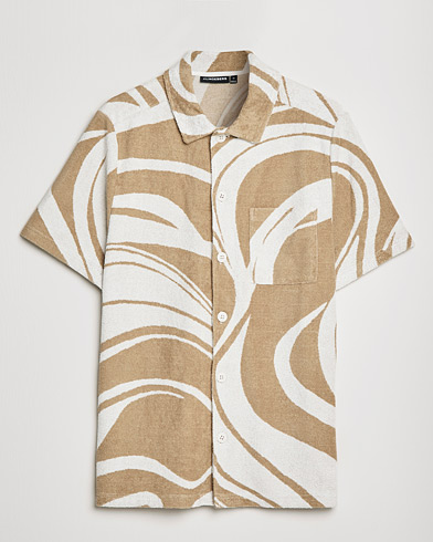 Herr | Kortärmade skjortor | J.Lindeberg | BillyToweling Jacquard Shirt Safari Beige