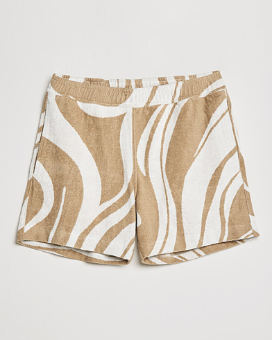 Herr | Shorts | J.Lindeberg | Bolt Toweling Jacquard Shorts Safari Beige
