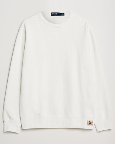 Herr |  | Polo Ralph Lauren | Vintage Fleece Crew Neck Sweatshirt Deckwash White