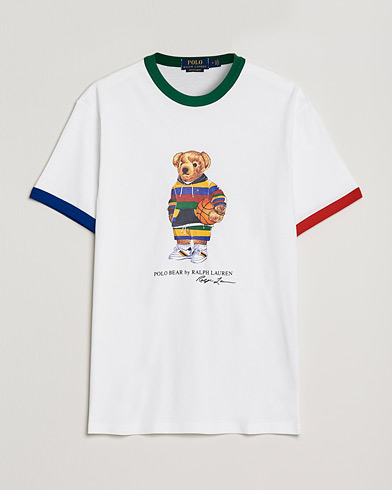 Herr | T-Shirts | Polo Ralph Lauren | Printed Active Bear Crew Neck Tee White