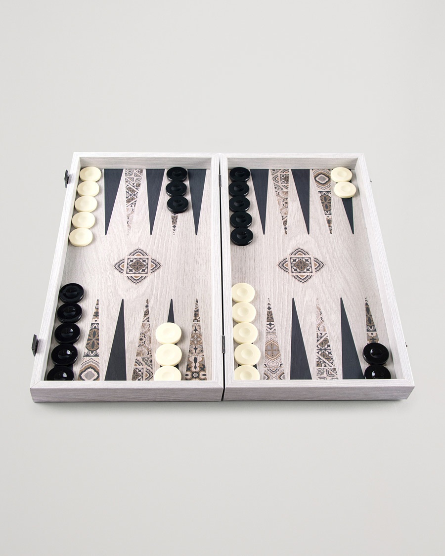 Manopoulos Wooden Creative Moroccan Mosaic Backgammon