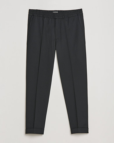 Herr | Wardrobe basics | Filippa K | Terry Cropped Trousers Black
