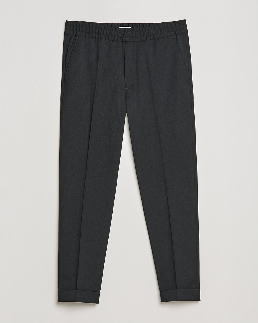 Filippa K Terry Cropped Trousers Black – Svart
