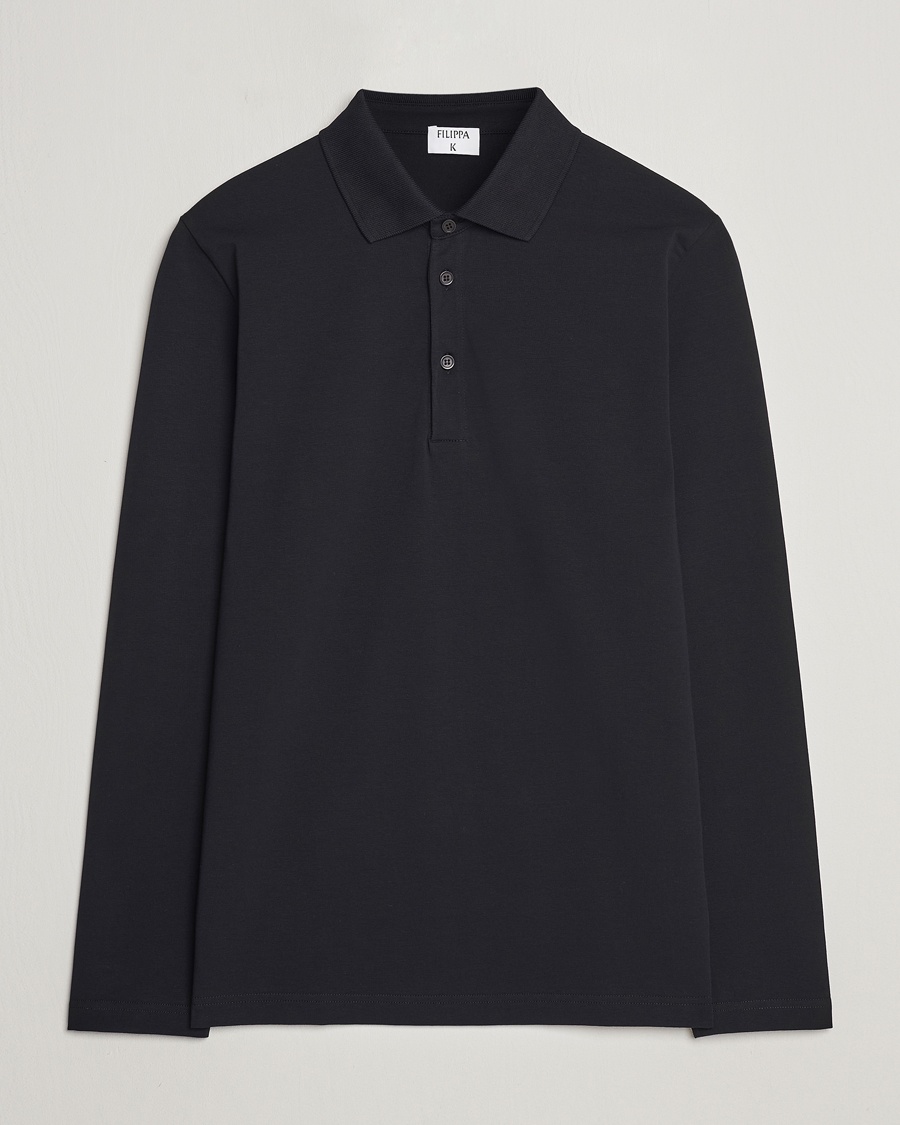 Herr | | Filippa K | Luke Lycra Poloshirt Black