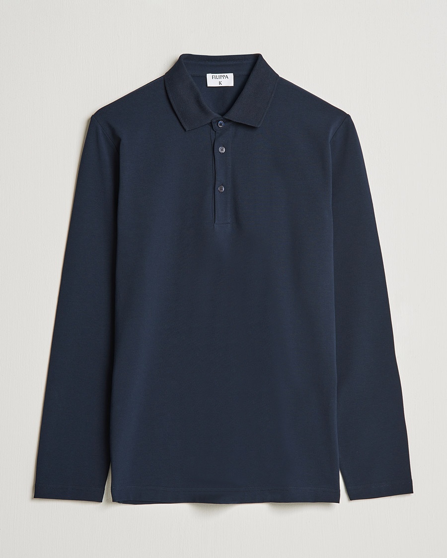 Filippa K Luke Lycra Poloshirt Navy – Blå